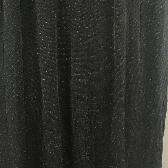 VTG Alex Evenings Maxi Gown Women's 10 Black Red Floral Glitter Sparkles V-Neck - Picture 7 of 12